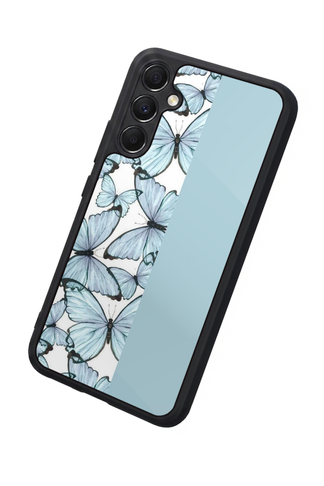 Samsung Galaxy M34 Uyumlu Kelebek Tasarımlı Glossy Premium Kılıf