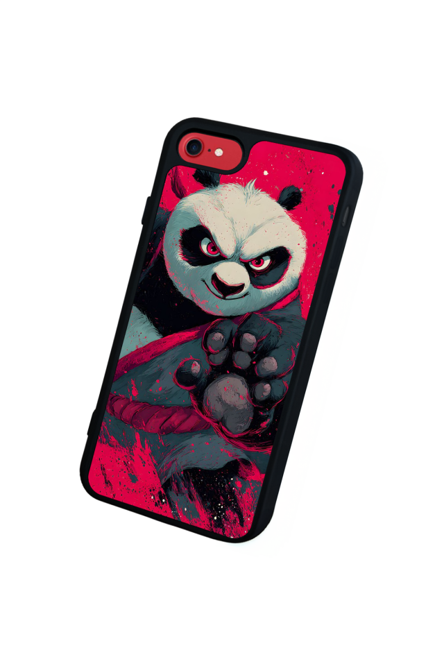 iPhone 8 Uyumlu Kung Fu Panda Tasarımlı Glossy Premium Kılıf