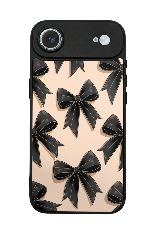 iPhone 17 Air Uyumlu Kurdele Tasarımlı Glossy Premium Kılıf