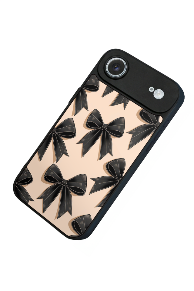 iPhone 17 Air Uyumlu Kurdele Tasarımlı Glossy Premium Kılıf