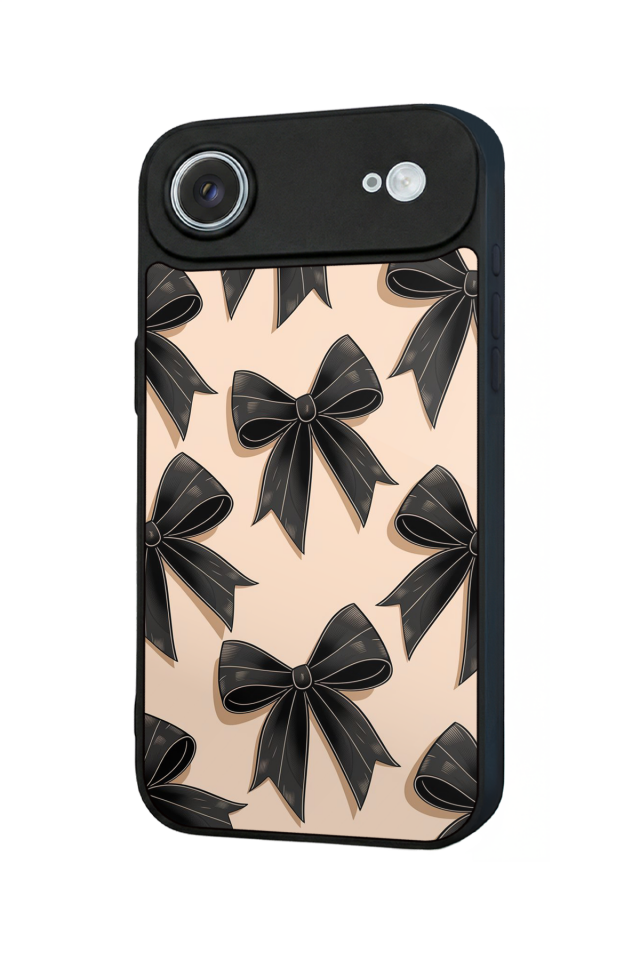 iPhone 17 Air Uyumlu Kurdele Tasarımlı Glossy Premium Kılıf