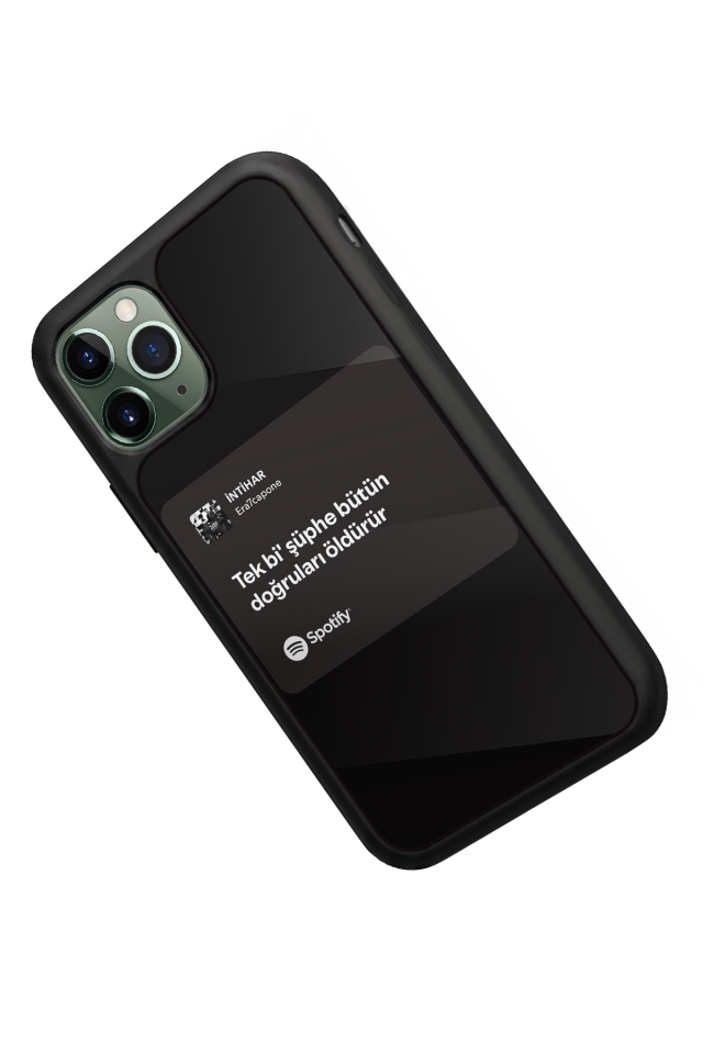 iPhone 11 Pro Uyumlu Sarki Sozleri Tasarımlı Glossy Premium Kılıf