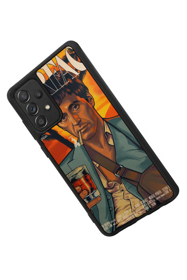 Samsung Galaxy A72 Uyumlu Scarface Tasarımlı Glossy Premium Kılıf