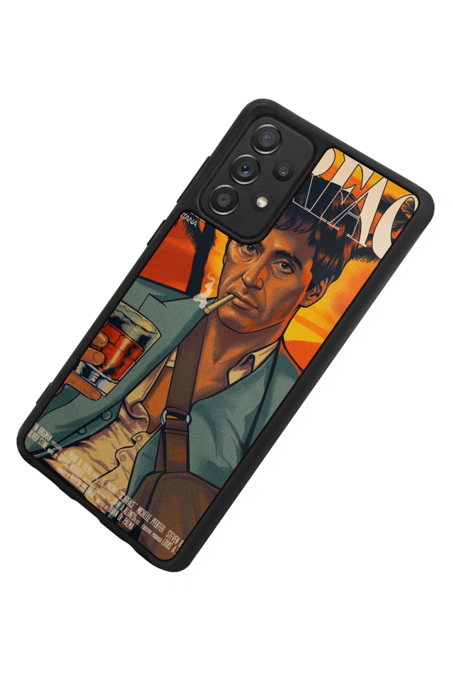Samsung Galaxy A72 Uyumlu Scarface Tasarımlı Glossy Premium Kılıf