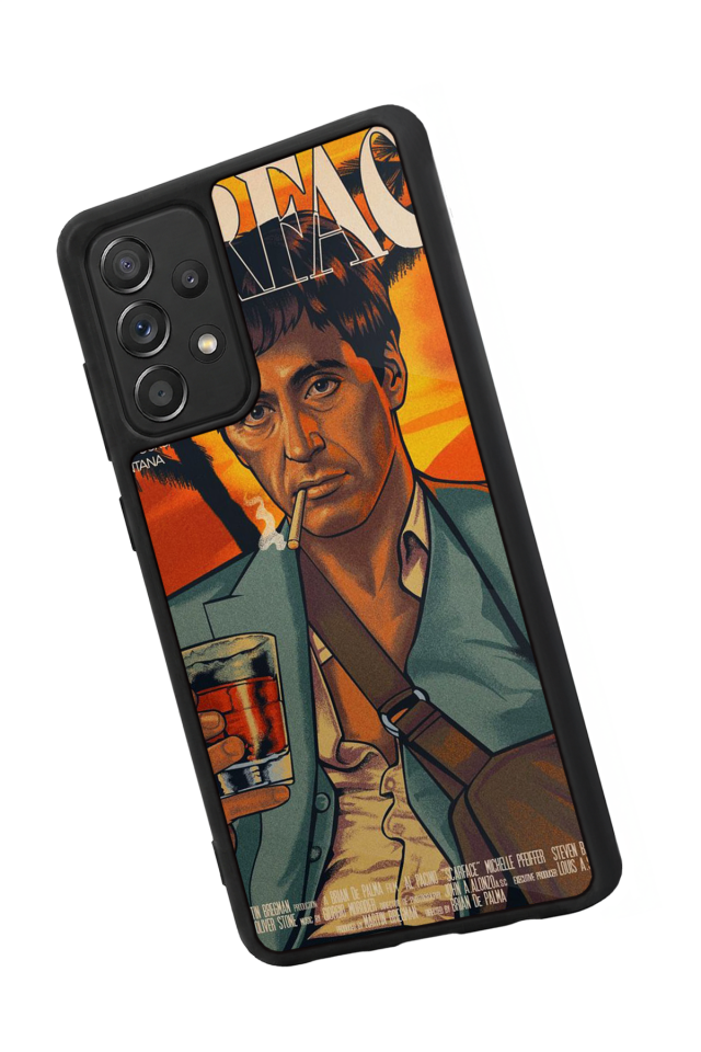Samsung Galaxy A72 Uyumlu Scarface Tasarımlı Glossy Premium Kılıf