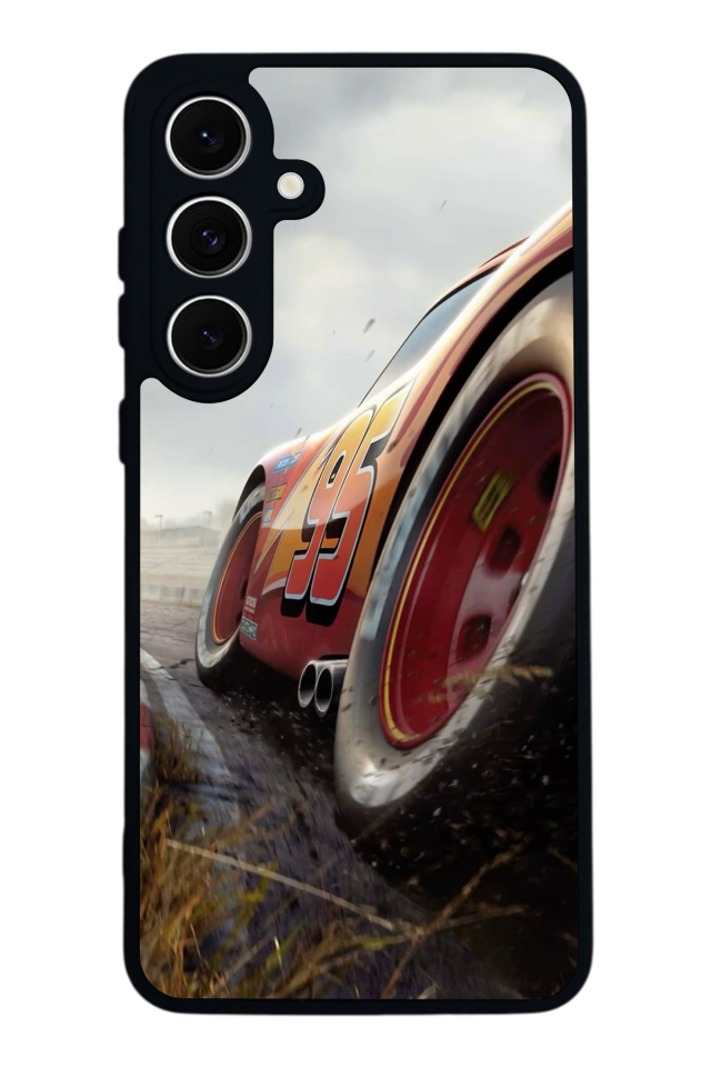 Samsung Galaxy A16 Uyumlu Şimsek McQueen Tasarımlı Glossy Premium Kılıf