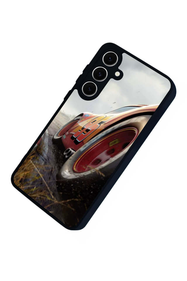 Samsung Galaxy A16 Uyumlu Şimsek McQueen Tasarımlı Glossy Premium Kılıf
