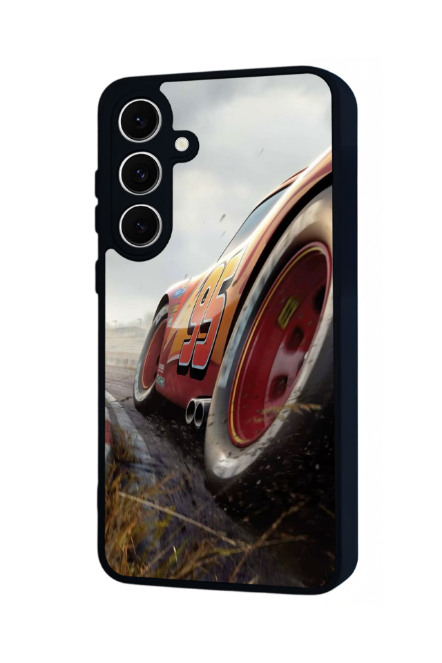 Samsung Galaxy A16 Uyumlu Şimsek McQueen Tasarımlı Glossy Premium Kılıf