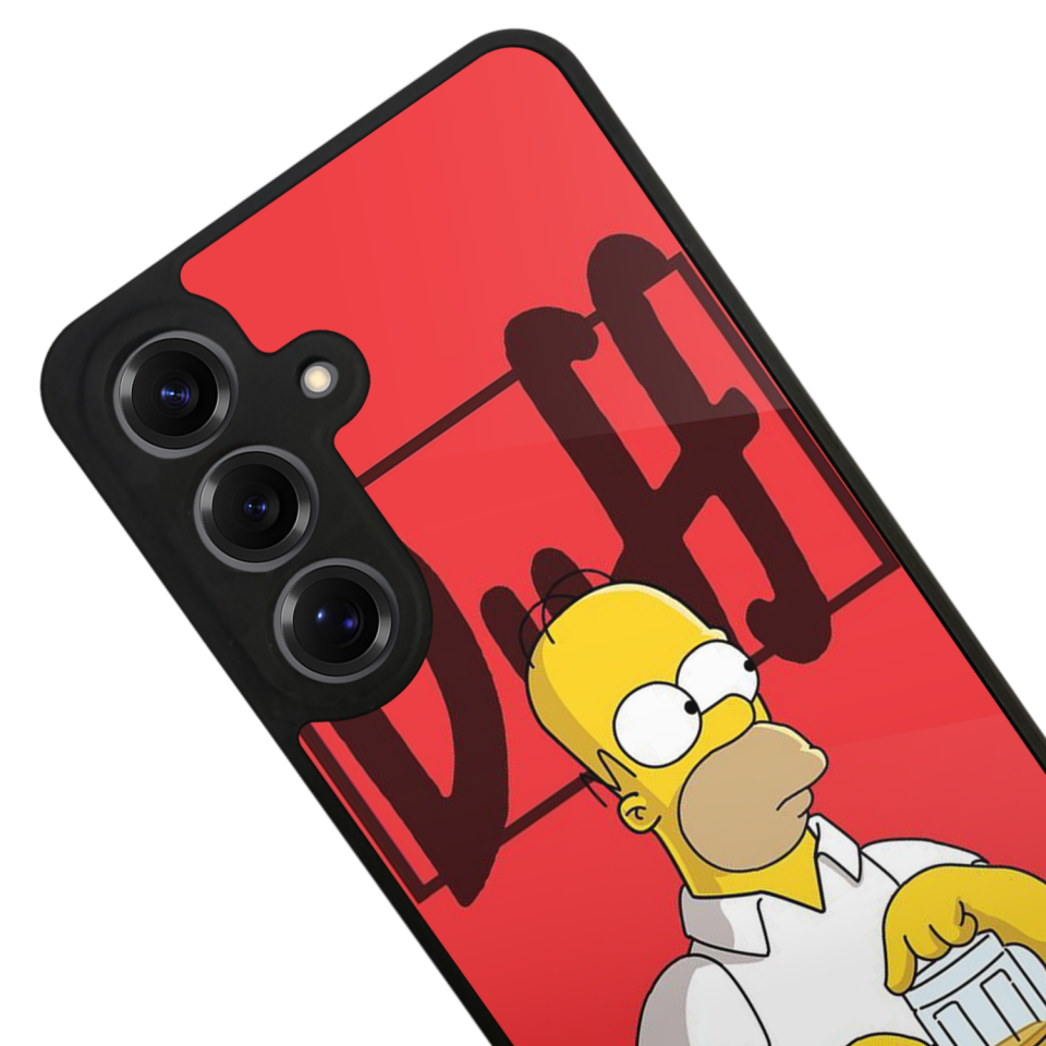 Samsung Galaxy S25 Uyumlu The Simpsons Tasarımlı Glossy Premium Kılıf