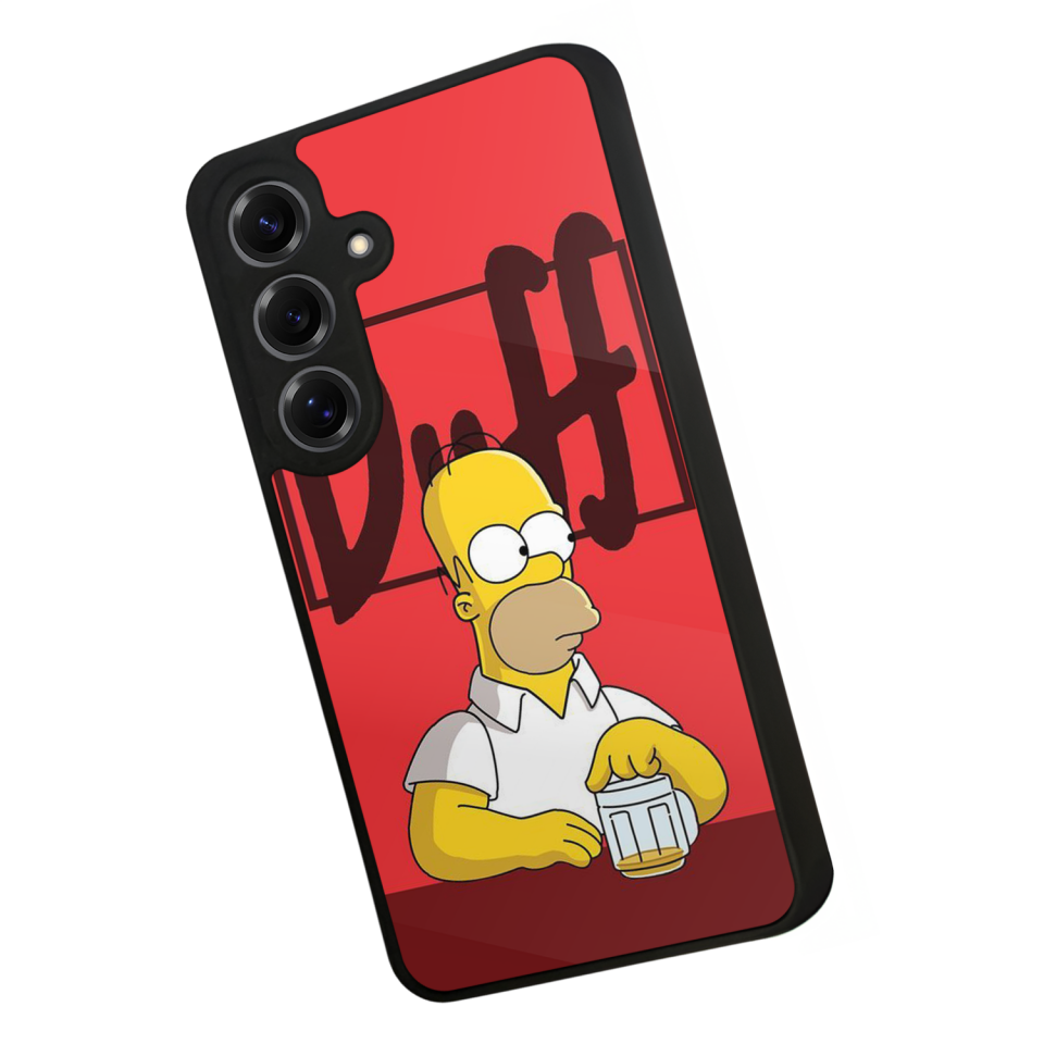 Samsung Galaxy S25 Uyumlu The Simpsons Tasarımlı Glossy Premium Kılıf