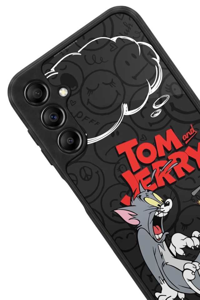 Samsung Galaxy A14 Uyumlu Tom And Jerry Tasarımlı Glossy Premium Kılıf