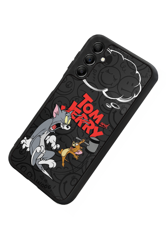 Samsung Galaxy A14 Uyumlu Tom And Jerry Tasarımlı Glossy Premium Kılıf