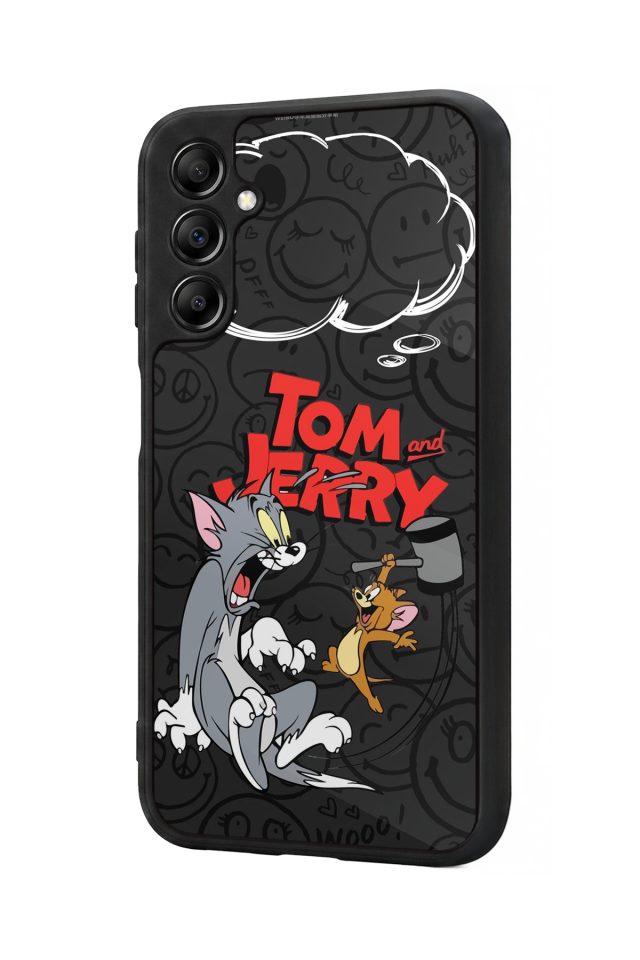 Samsung Galaxy A14 Uyumlu Tom And Jerry Tasarımlı Glossy Premium Kılıf