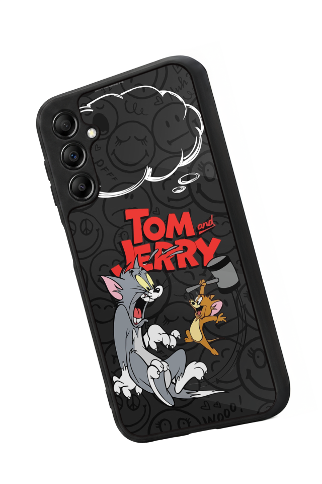 Samsung Galaxy A14 Uyumlu Tom And Jerry Tasarımlı Glossy Premium Kılıf