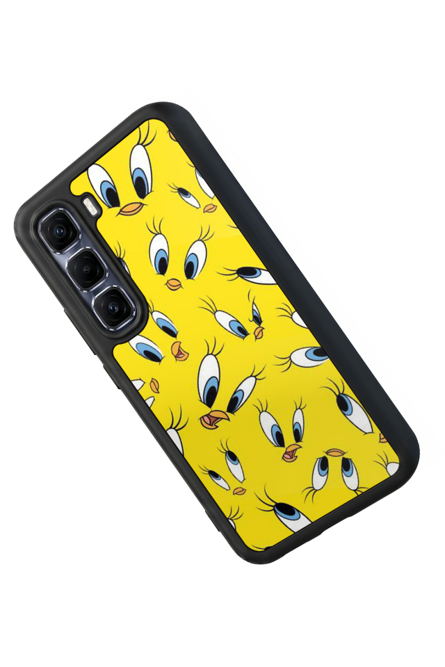 Infinix Hot 60 Pro Plus Uyumlu Tweety Tasarımlı Glossy Premium Kılıf