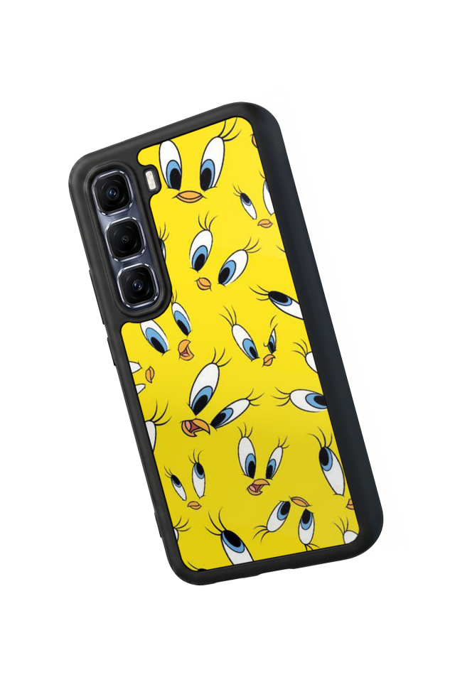 Infinix Hot 60 Pro Plus Uyumlu Tweety Tasarımlı Glossy Premium Kılıf