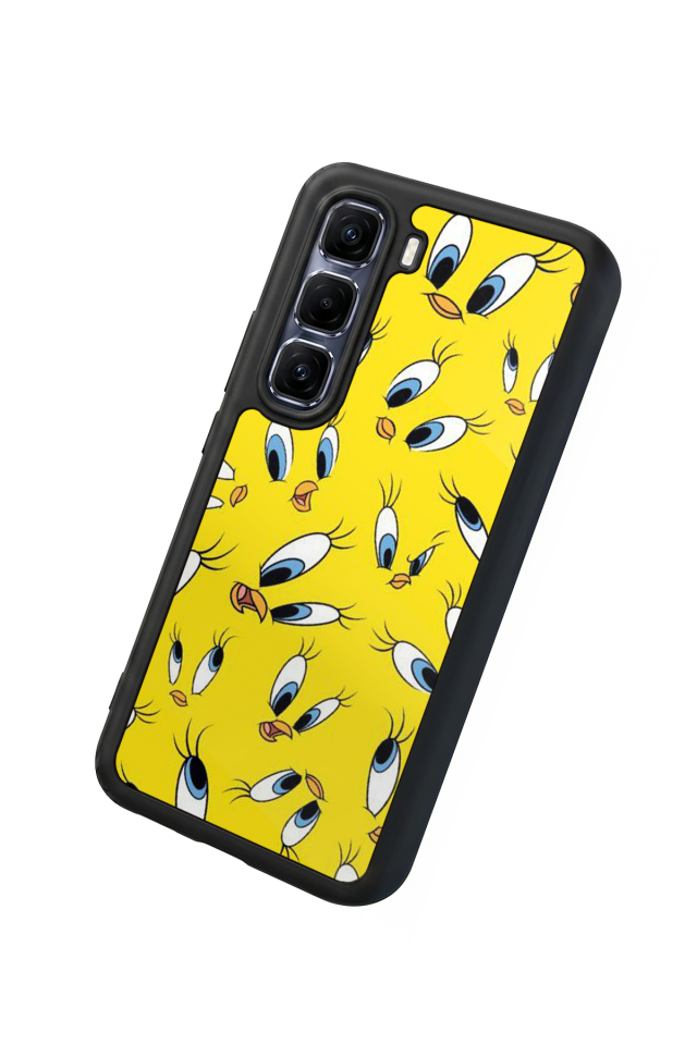 Infinix Hot 60 Pro Plus Uyumlu Tweety Tasarımlı Glossy Premium Kılıf