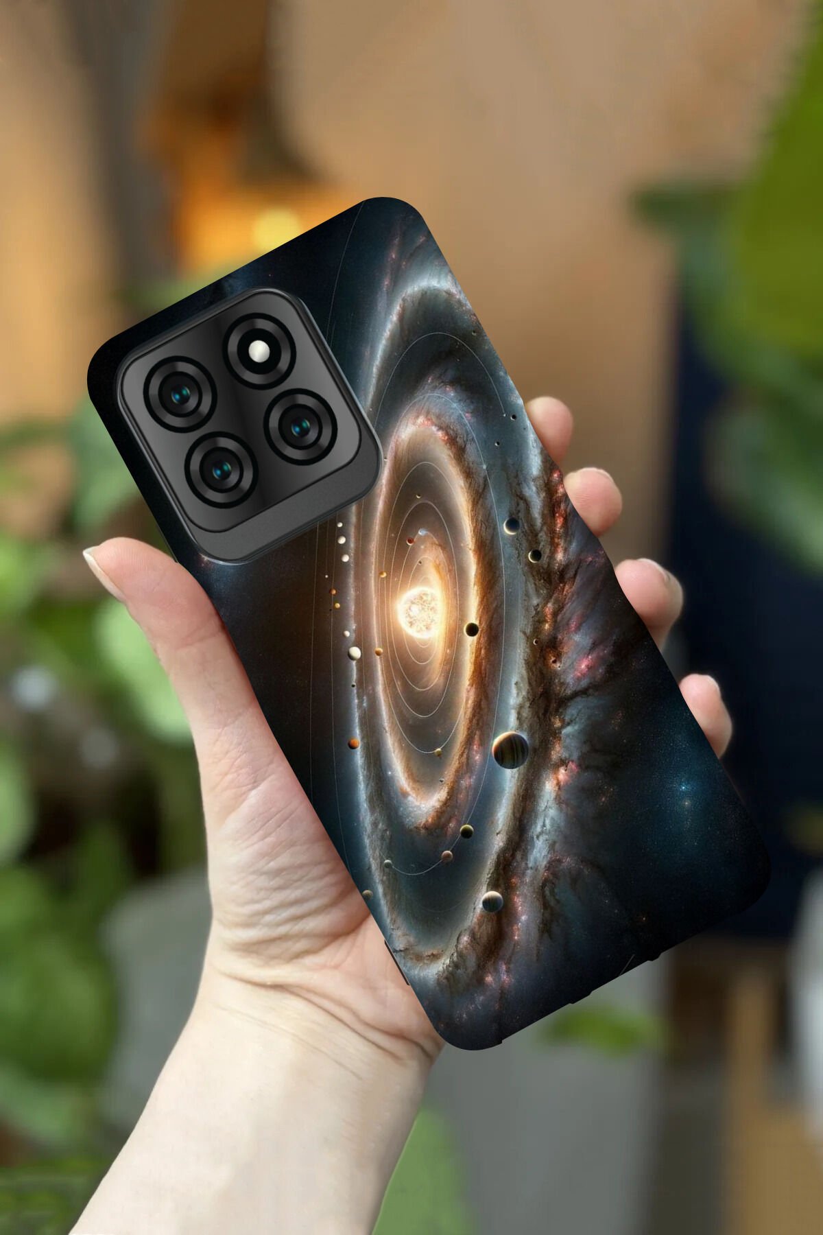 Reeder S71 Uyumlu Kamera Korumalı Gezegen Desenli HD Baskılı Silikon Kılıf