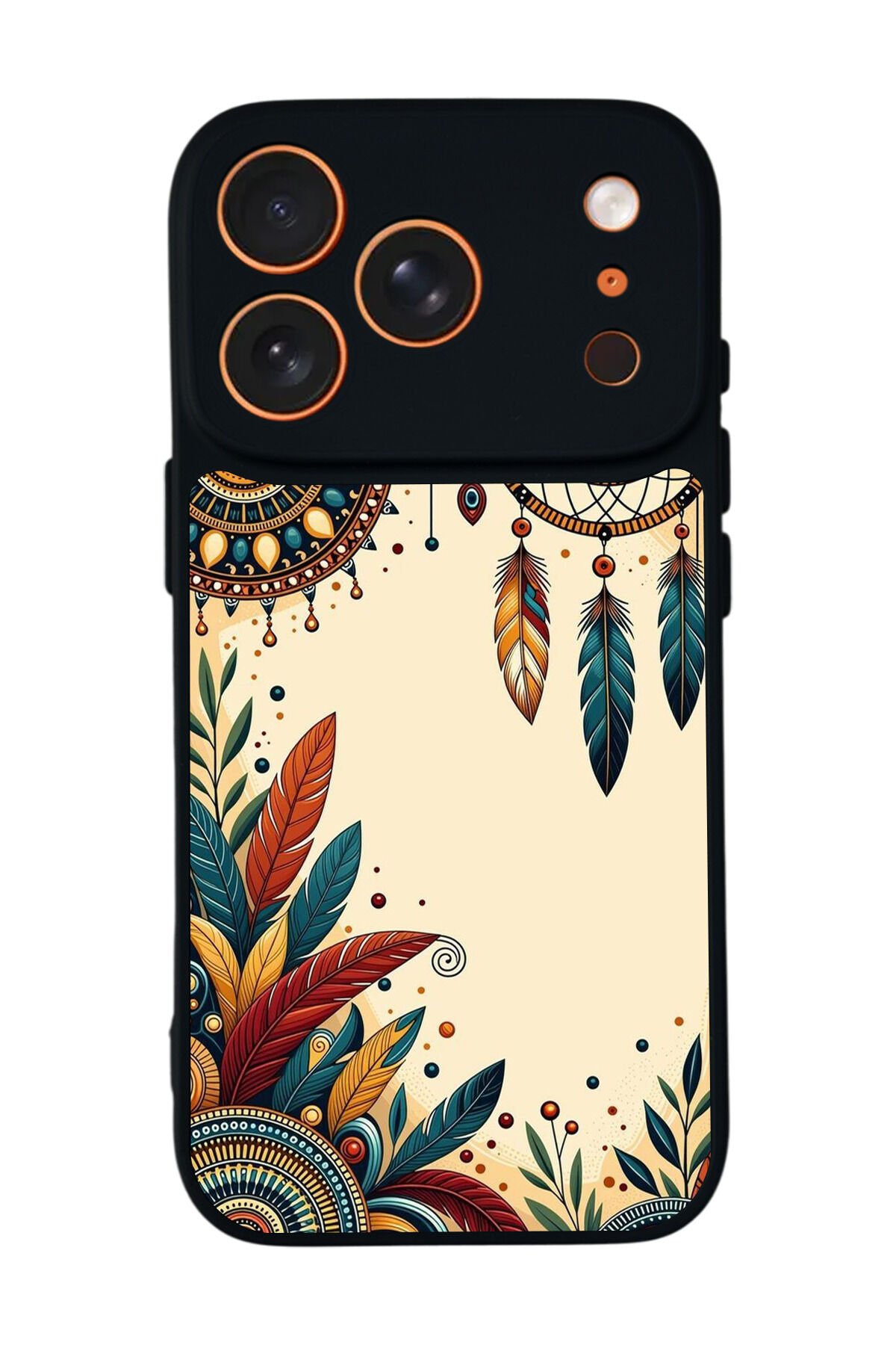 iPhone 17 Pro Uyumlu Mandala Tasarımlı Glossy Premium Kılıf
