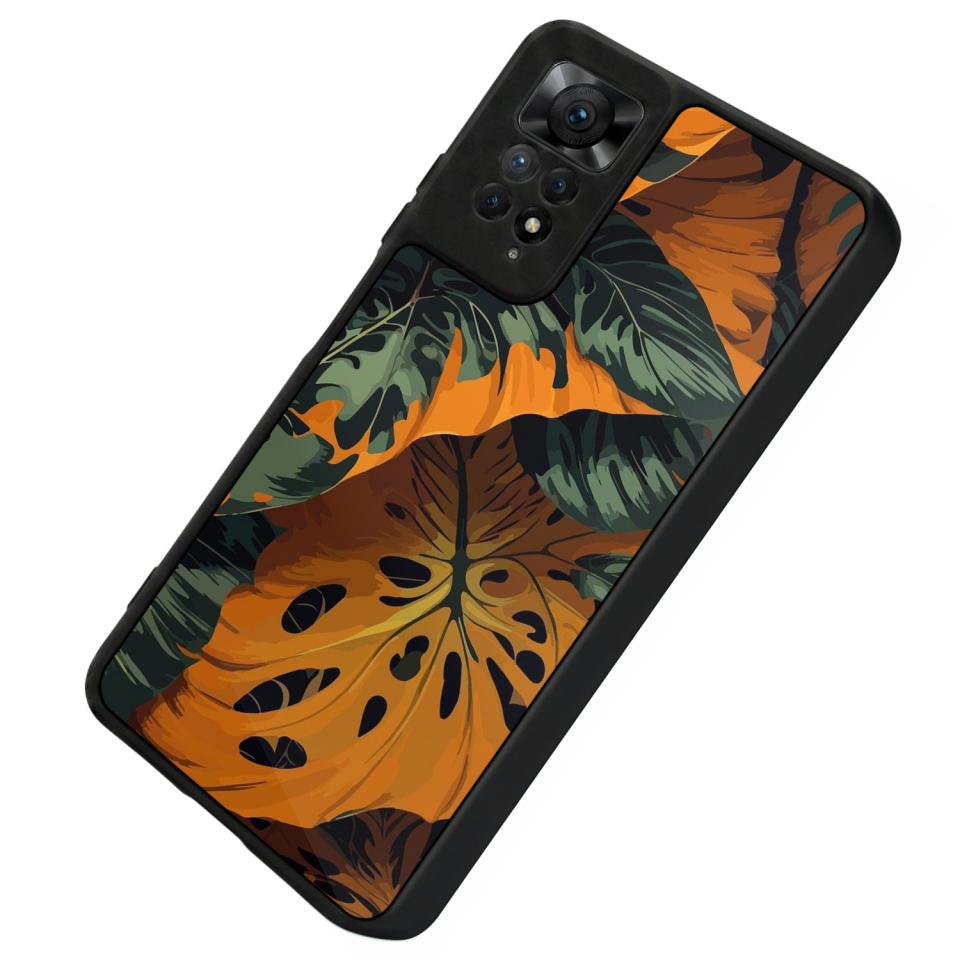 Xiaomi Redmi Note 12 Pro Uyumlu Botanik Tasarımlı Glossy Premium Kılıf