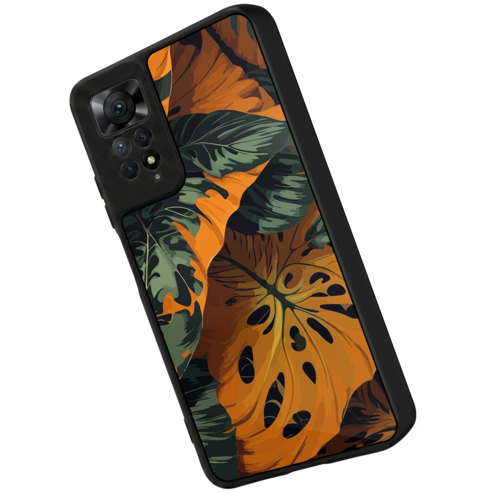 Xiaomi Redmi Note 12 Pro Uyumlu Botanik Tasarımlı Glossy Premium Kılıf