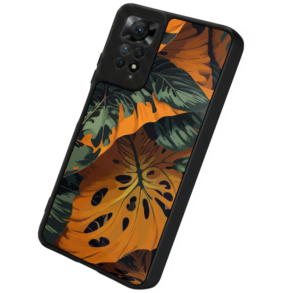 Xiaomi Redmi Note 12 Pro Uyumlu Botanik Tasarımlı Glossy Premium Kılıf