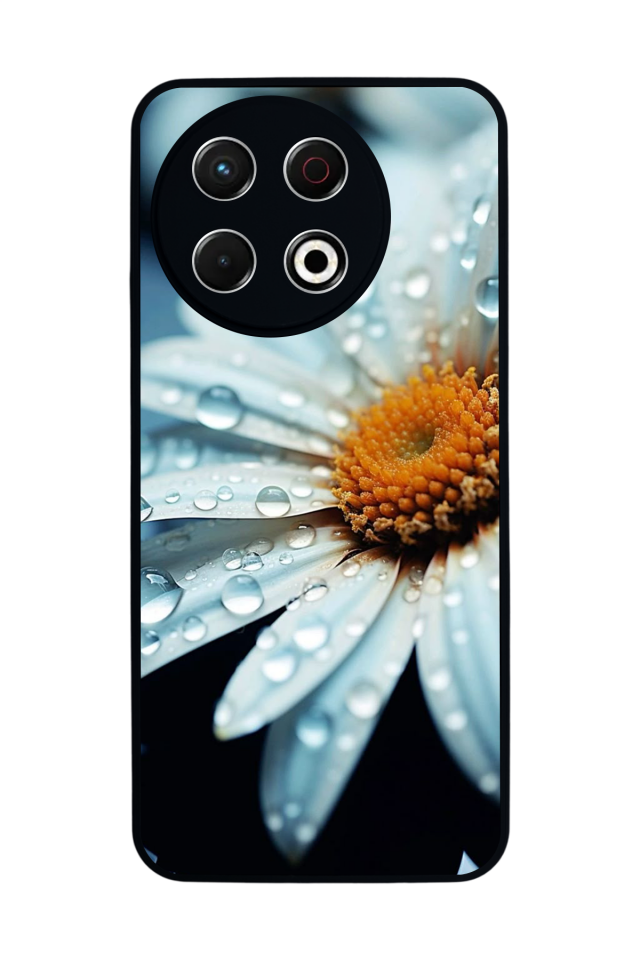 Tecno Spark 30 Pro Uyumlu Cicek Tasarımlı Glossy Premium Kılıf