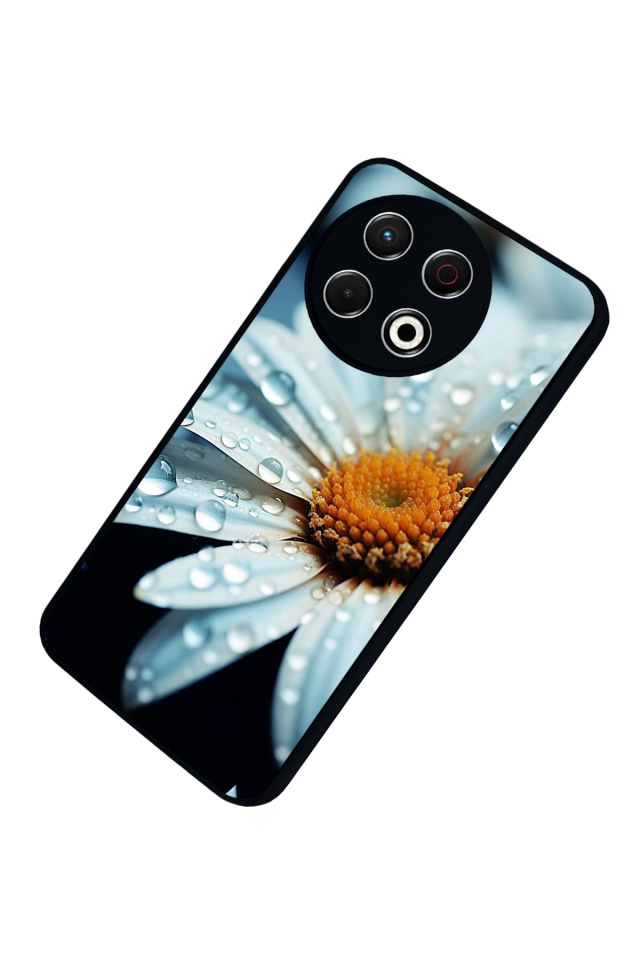 Tecno Spark 30 Pro Uyumlu Cicek Tasarımlı Glossy Premium Kılıf