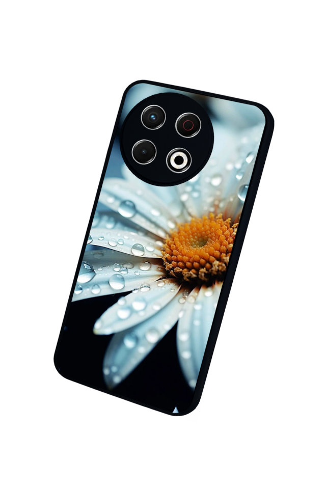 Tecno Spark 30 Pro Uyumlu Cicek Tasarımlı Glossy Premium Kılıf