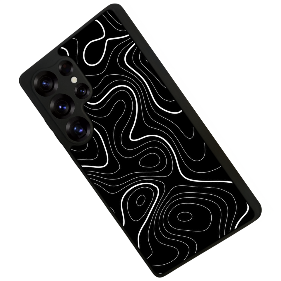 Samsung Galaxy S25 Ultra Uyumlu Çizgi Sanatı Tasarımlı Glossy Premium Kılıf