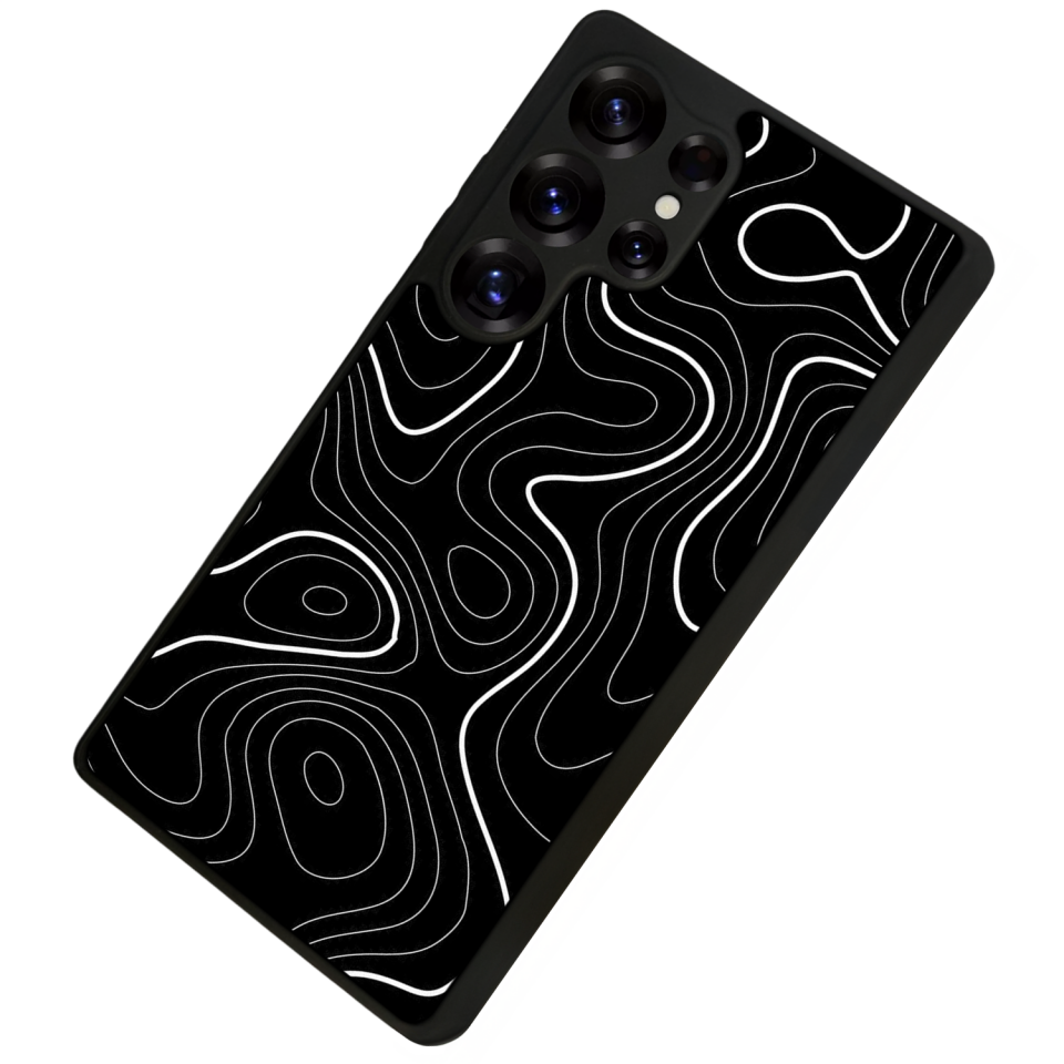 Samsung Galaxy S25 Ultra Uyumlu Çizgi Sanatı Tasarımlı Glossy Premium Kılıf