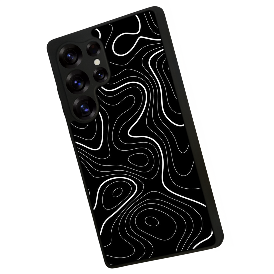 Samsung Galaxy S25 Ultra Uyumlu Çizgi Sanatı Tasarımlı Glossy Premium Kılıf