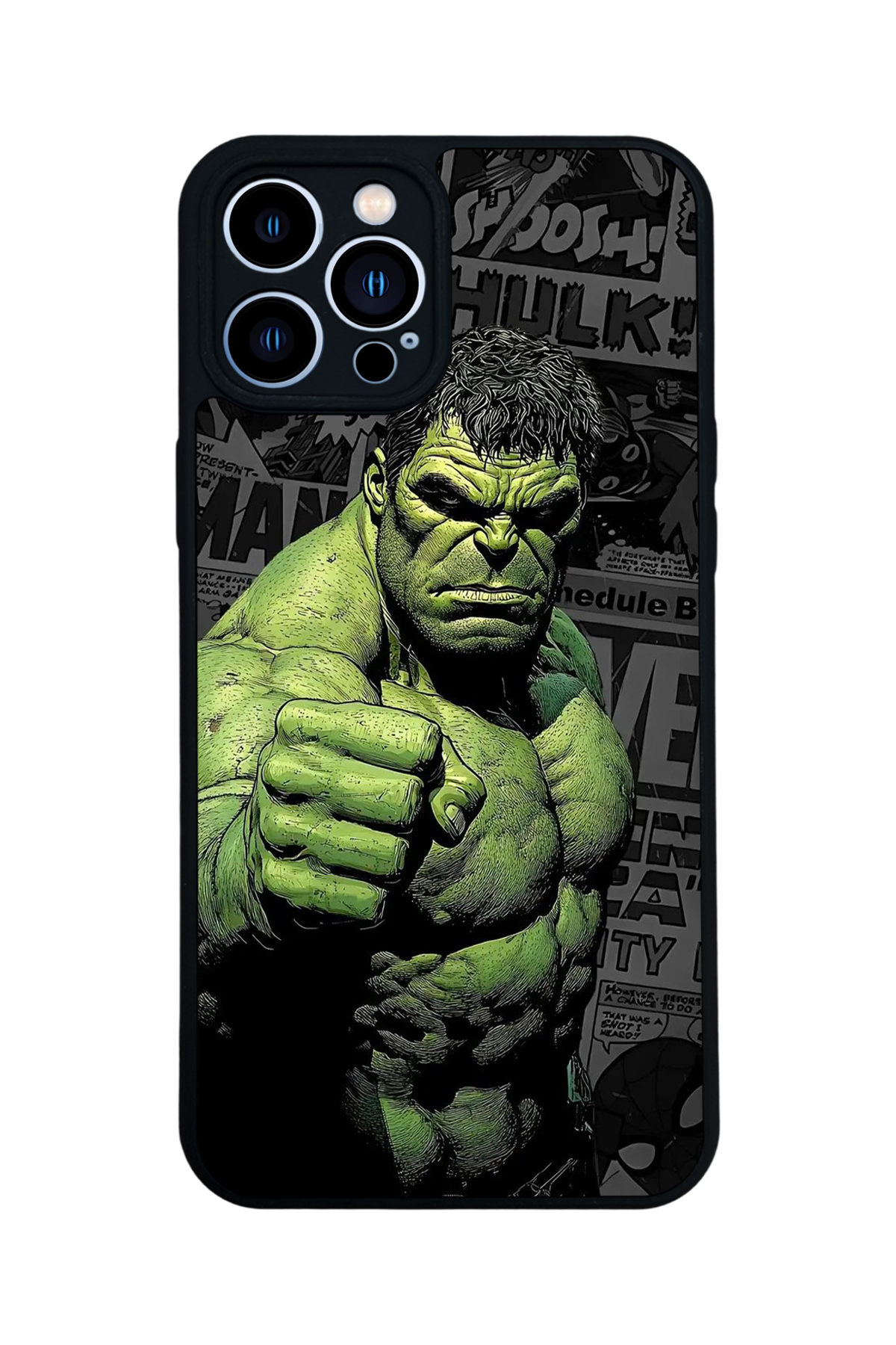 iPhone 13 Pro Max Uyumlu Hulk Tasarımlı Glossy Premium Kılıf