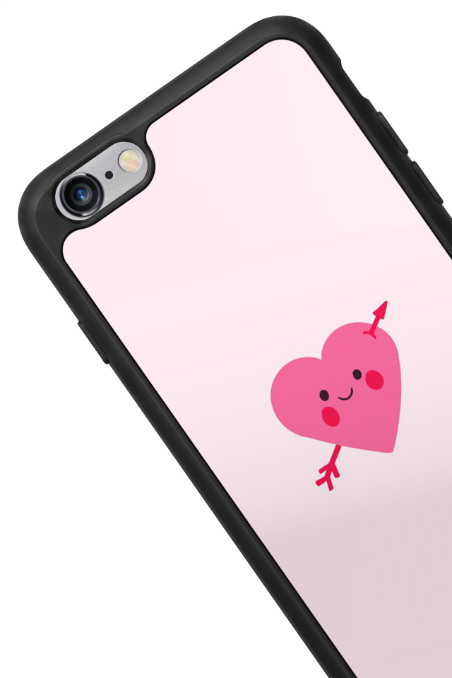 iPhone 6 Plus Uyumlu Kalp Love Tasarımlı Glossy Premium Kılıf