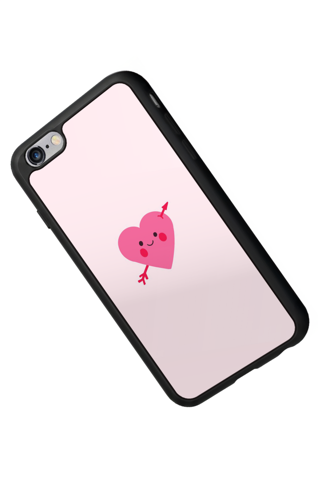 iPhone 6 Plus Uyumlu Kalp Love Tasarımlı Glossy Premium Kılıf