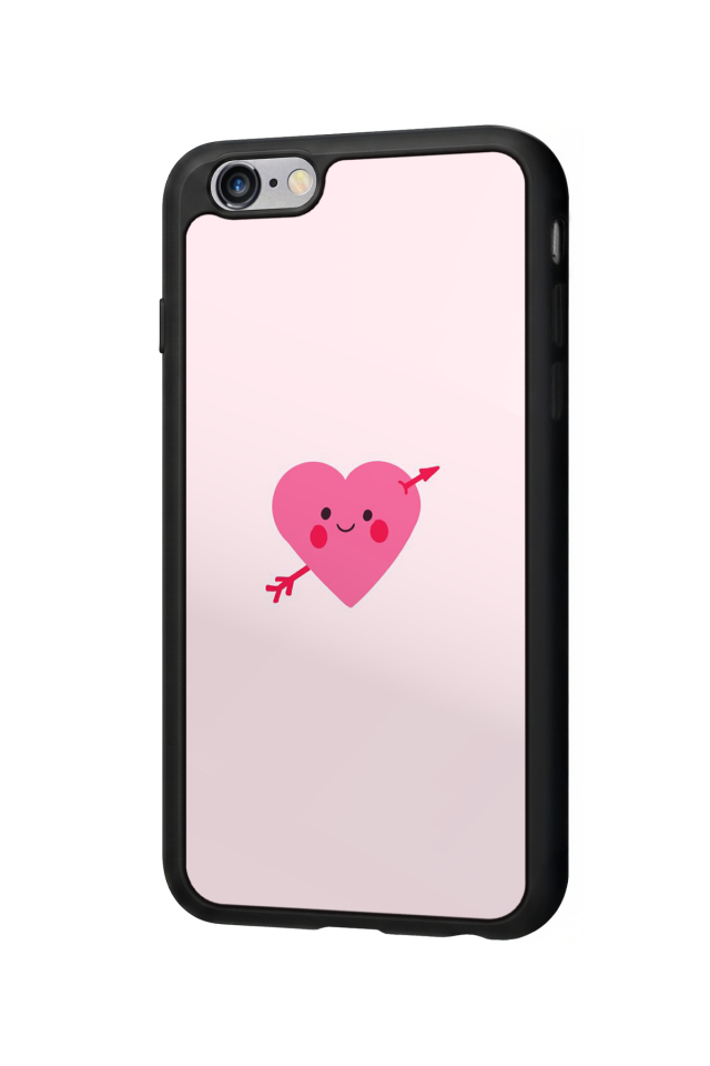 iPhone 6 Plus Uyumlu Kalp Love Tasarımlı Glossy Premium Kılıf