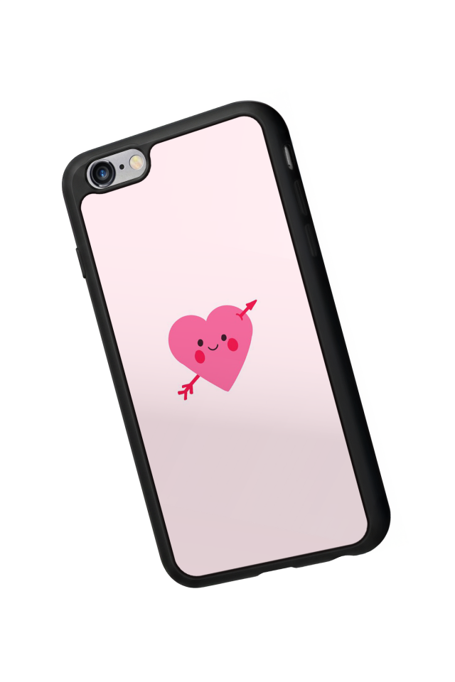 iPhone 6 Plus Uyumlu Kalp Love Tasarımlı Glossy Premium Kılıf