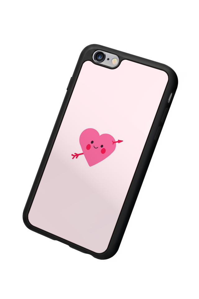 iPhone 6 Plus Uyumlu Kalp Love Tasarımlı Glossy Premium Kılıf