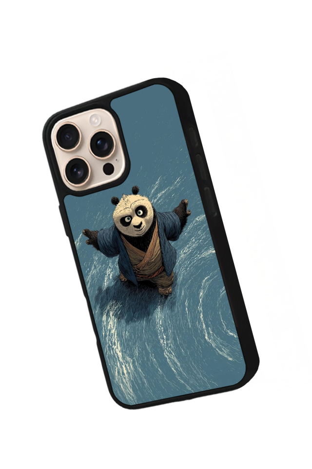 iPhone 15 Pro Uyumlu Kung Fu Panda Tasarımlı Glossy Premium Kılıf