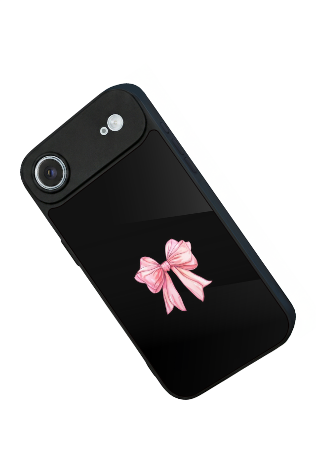 iPhone 17 Air Uyumlu Kurdele Tasarımlı Glossy Premium Kılıf