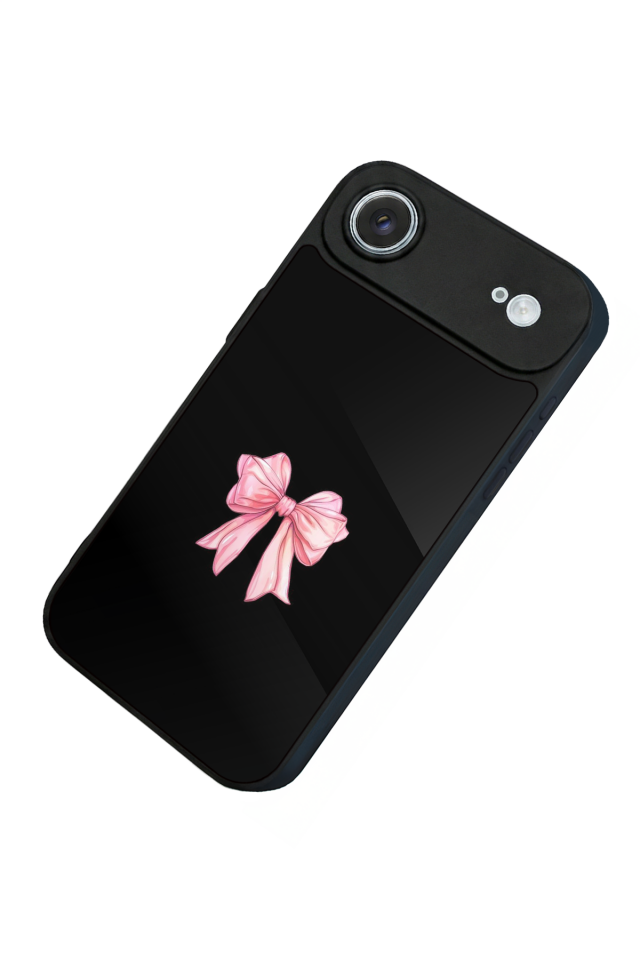 iPhone 17 Air Uyumlu Kurdele Tasarımlı Glossy Premium Kılıf