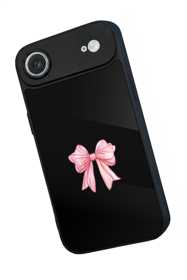 iPhone 17 Air Uyumlu Kurdele Tasarımlı Glossy Premium Kılıf