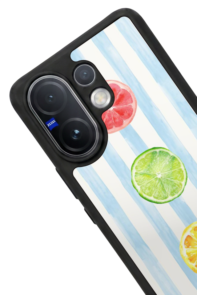 Vivo V60 Uyumlu Limon Tasarımlı Glossy Premium Kılıf