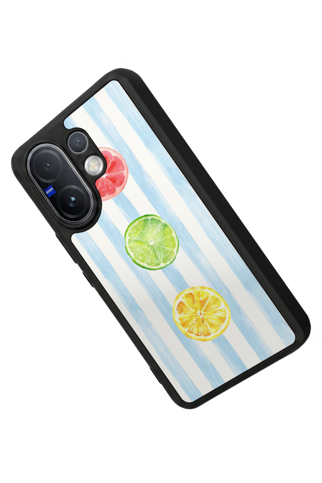 Vivo V60 Uyumlu Limon Tasarımlı Glossy Premium Kılıf