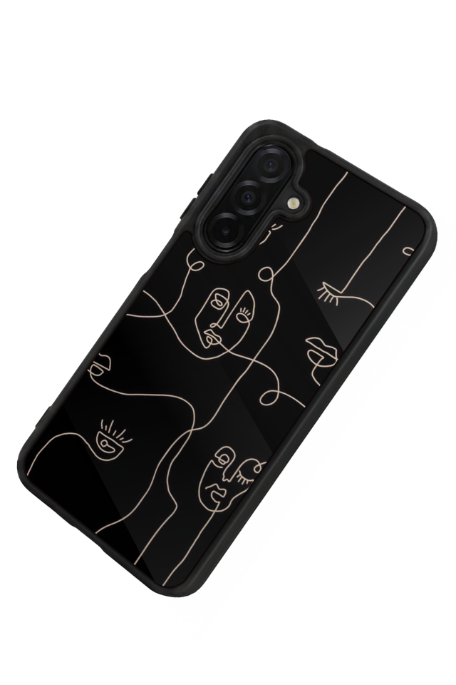Samsung Galaxy A56 Uyumlu Line Art Tasarımlı Glossy Premium Kılıf