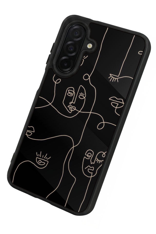 Samsung Galaxy A56 Uyumlu Line Art Tasarımlı Glossy Premium Kılıf