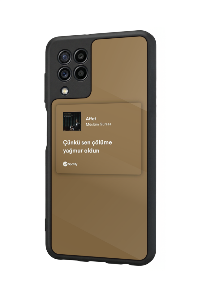 Samsung Galaxy M22 Uyumlu Sarki Sozleri Tasarımlı Glossy Premium Kılıf
