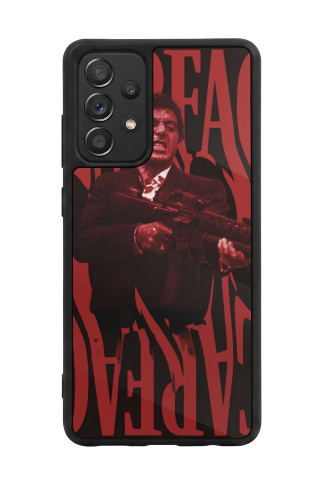 Samsung Galaxy A72 Uyumlu Scarface Tasarımlı Glossy Premium Kılıf