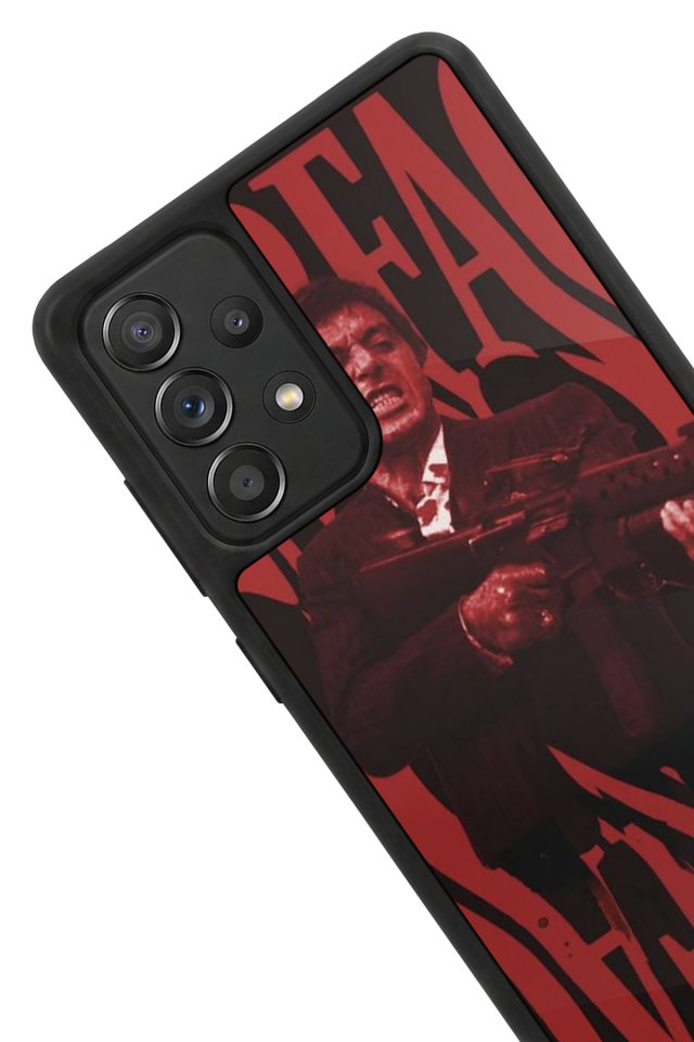 Samsung Galaxy A72 Uyumlu Scarface Tasarımlı Glossy Premium Kılıf