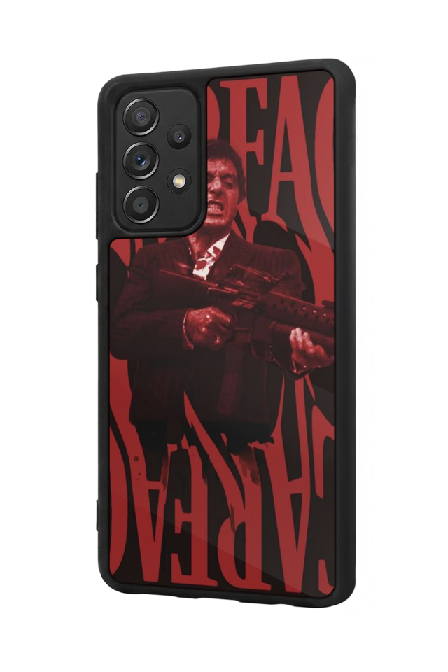 Samsung Galaxy A72 Uyumlu Scarface Tasarımlı Glossy Premium Kılıf